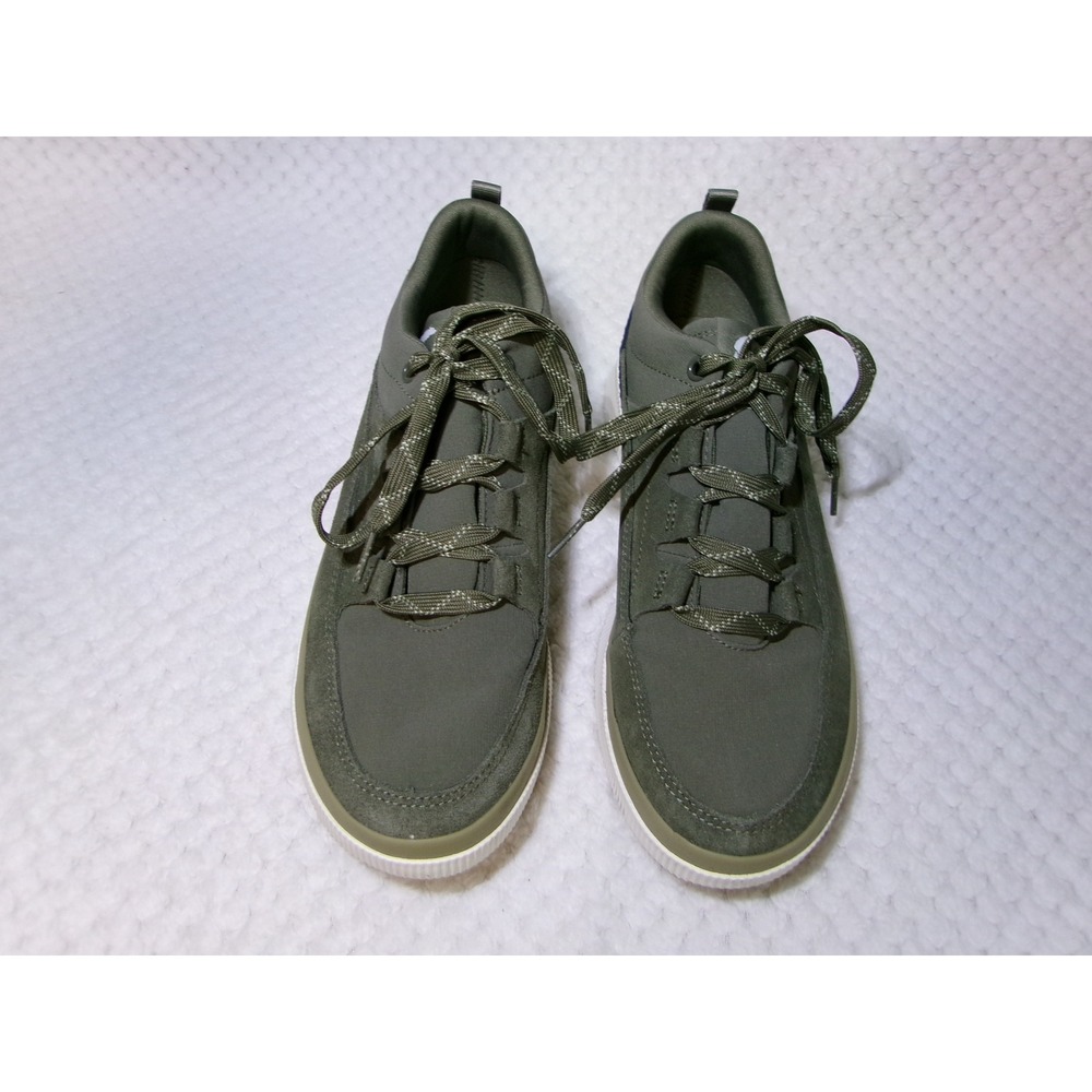 SOREL Out N About Women 10 Olive Green Sneakers Low Top Shoes NL5158-397 Suede
